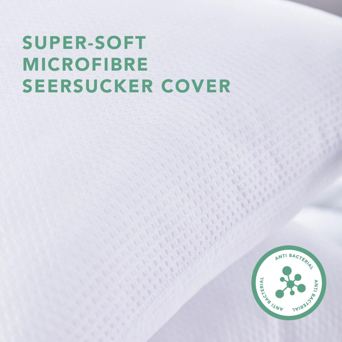Seersucker Pillow Pair With Micro-Fresh - White – image 4