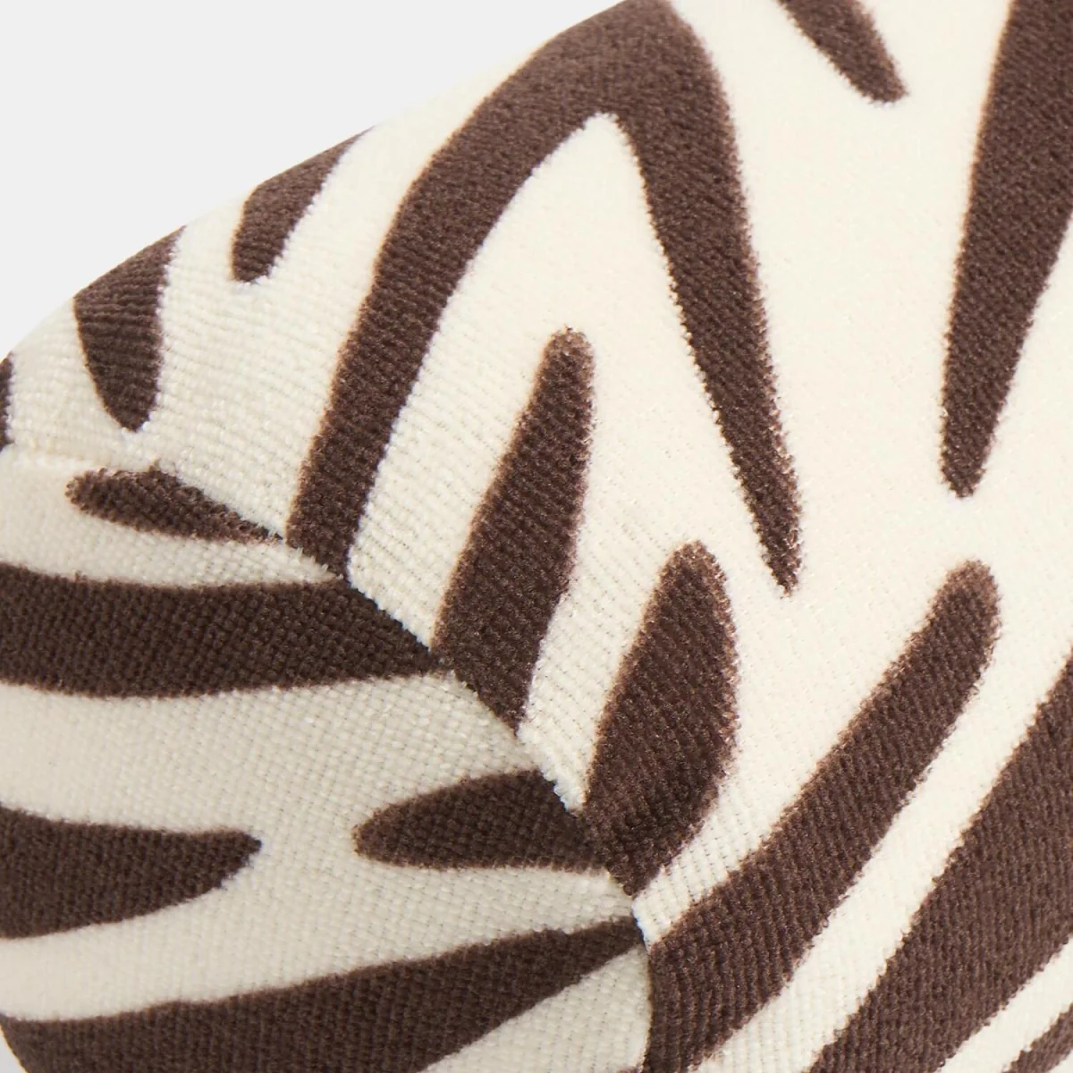 OHS Zebra Print Inflatable Beach Bolster Pillow - Brown/Cream – image 4
