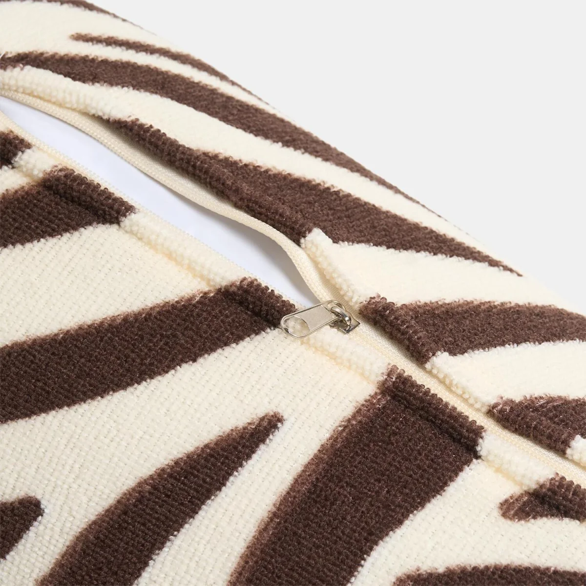 OHS Zebra Print Inflatable Beach Bolster Pillow - Brown/Cream – image 5