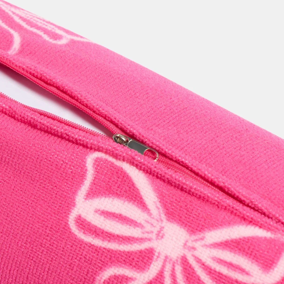 OHS Bow Print Inflatable Beach Bolster Pillow - Hot Pink – image 4