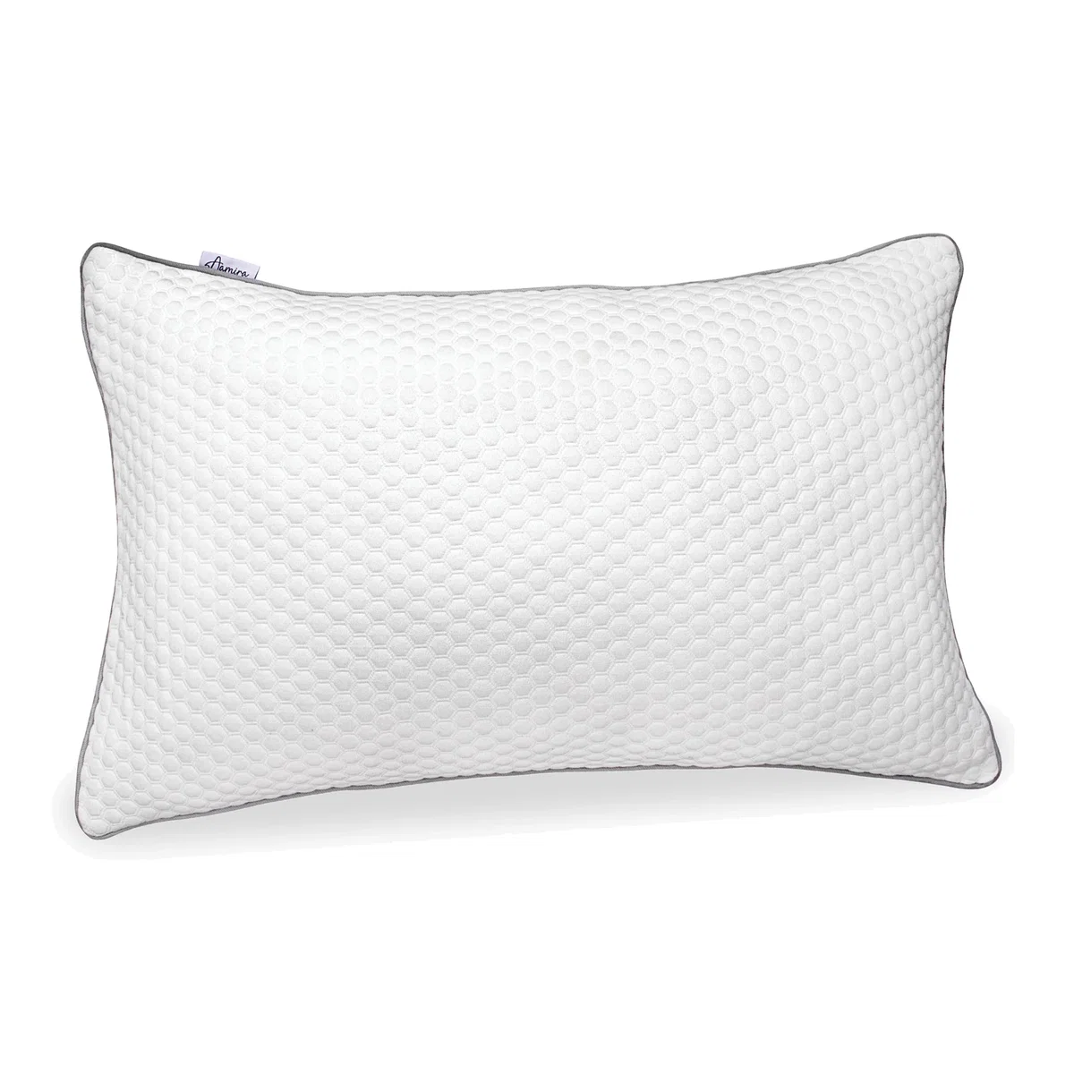 Aamira Orthopaedic Shredded Memory Foam Pillows 2 Pack White 70x45cm - White / BambooFoamMemory FoamPolyester