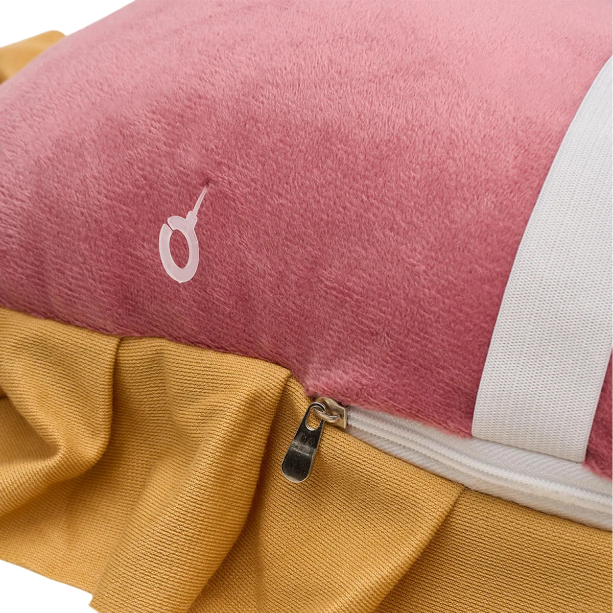Crown-Shaped Tufted Headboard Pillow - Dusty Rose / 90cm – image 4