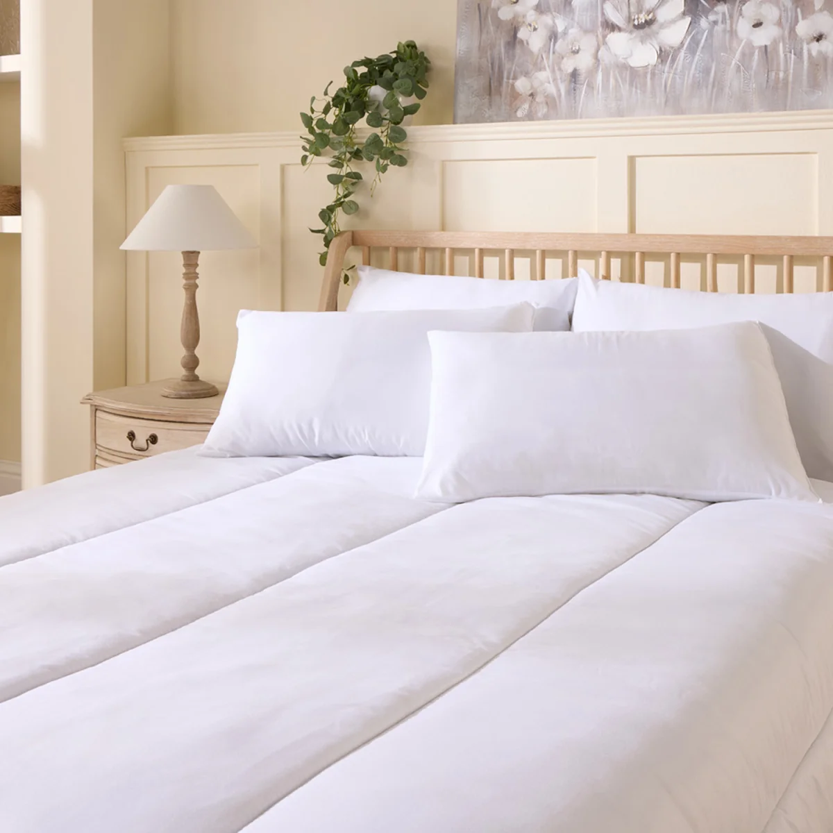 Pack of 4 Slumberdown Superb Support Sleep Soundly Pillows - White – image 1