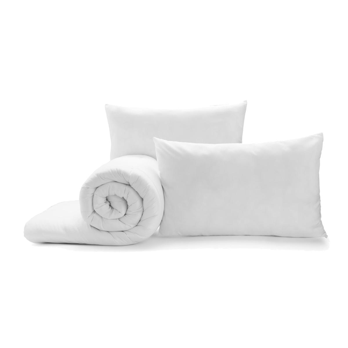 Anti Allergy Duvet and Pillow Set - White / Double