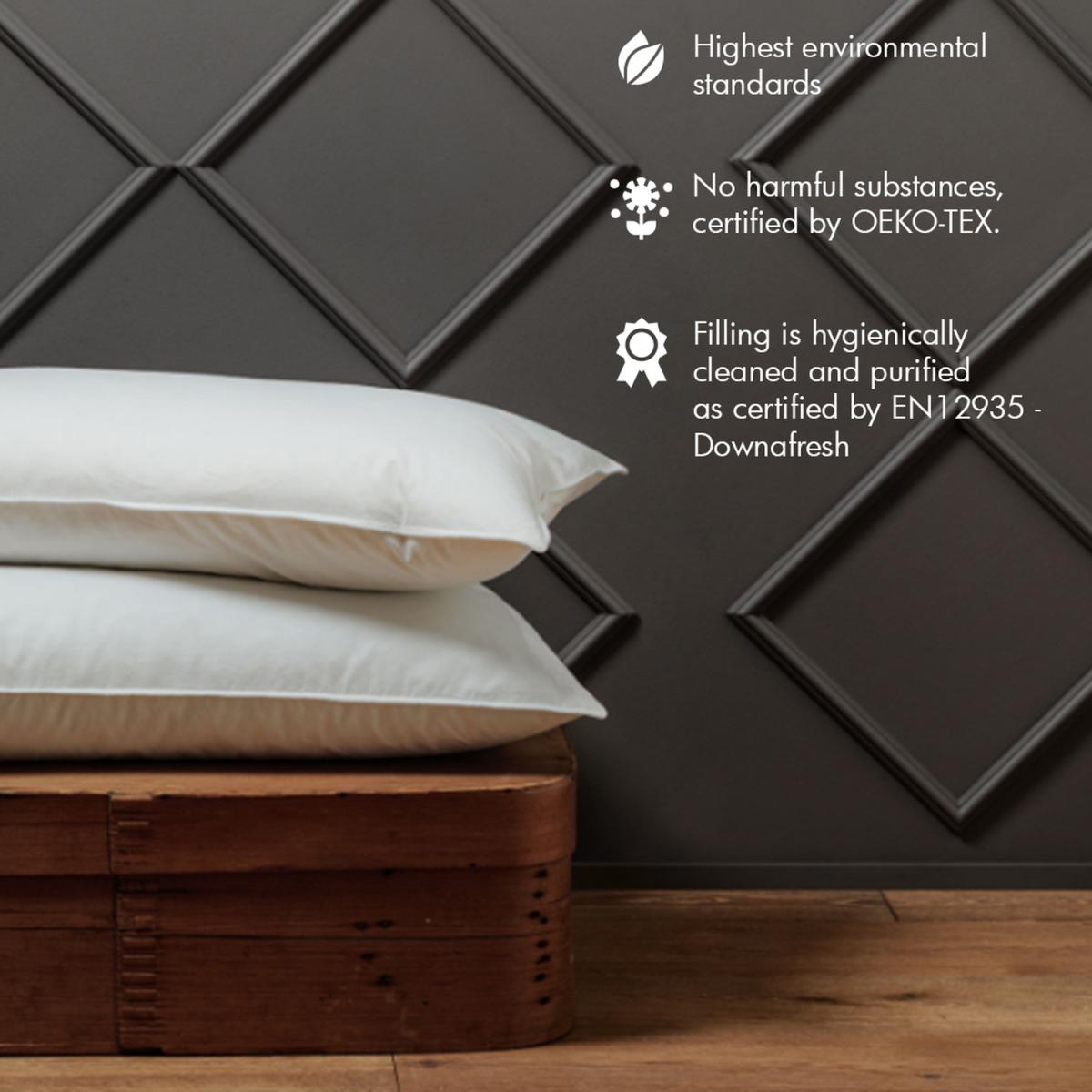 Duck Feather and Down Pillow Collection - White / Soft/Medium / 65cm / Non Returnable if used – image 2