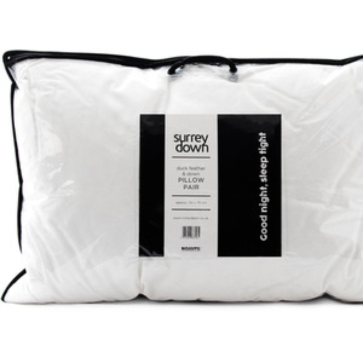 Duck Feather and Down Pillow Collection - White / Soft/Medium / 65cm / Non Returnable if used – image 5