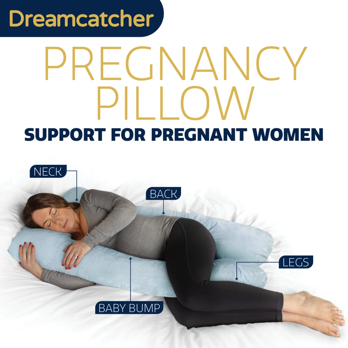 Pregnancy Pillow - Blue – image 2