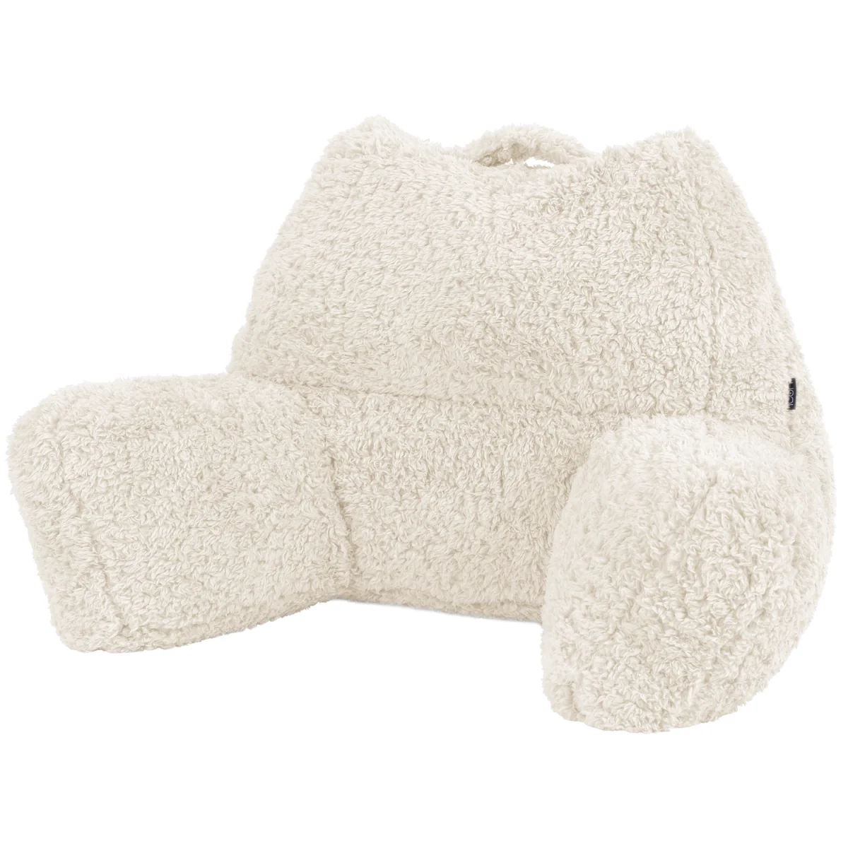 Berber Fleece Bean Filled Reading Support Pillow - Cream – image 16
