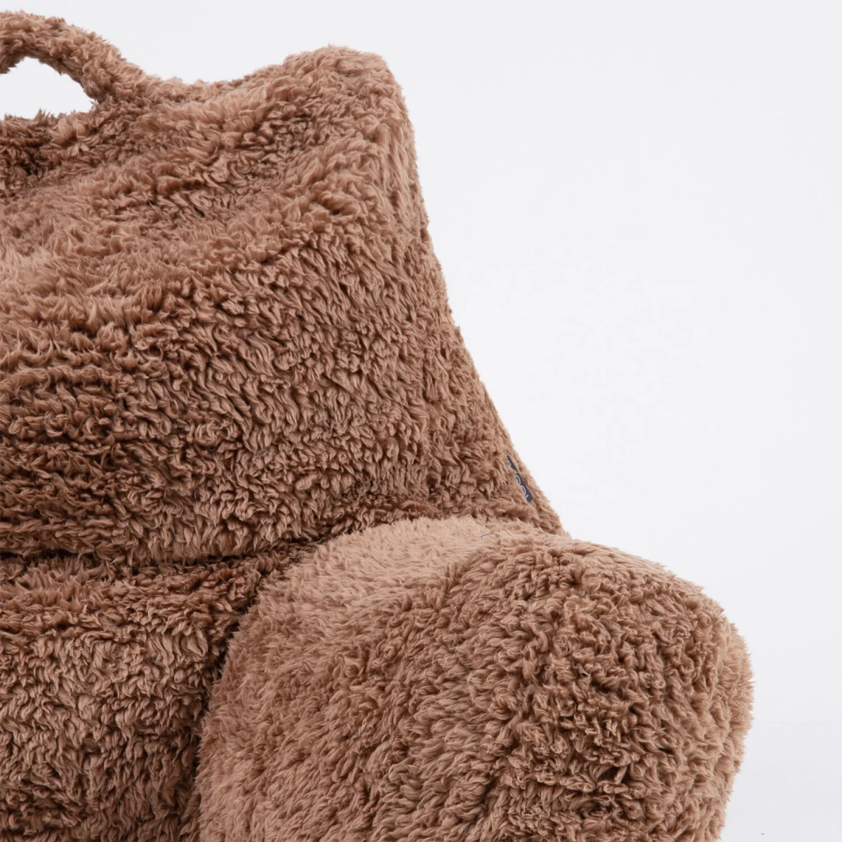 Berber Fleece Bean Filled Reading Support Pillow - Brown – image 5