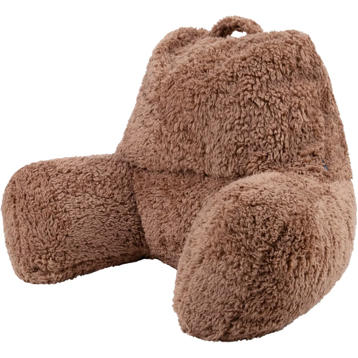 Berber Fleece Bean Filled Reading Support Pillow - Brown – image 6