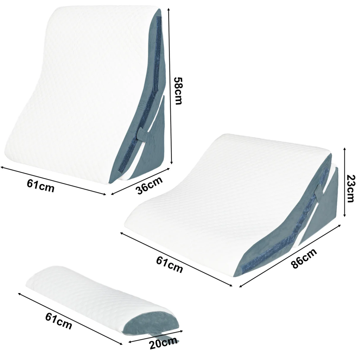Lavio Adjustable Orthopaedic Wedge Pillow - White – image 4