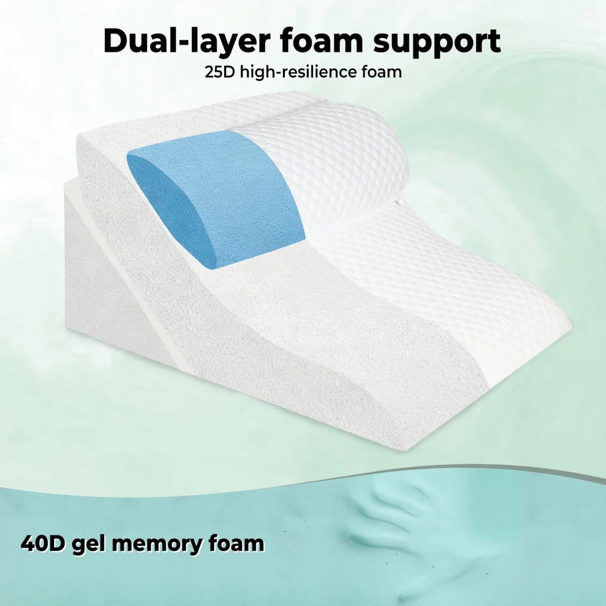 Lavio Adjustable Orthopaedic Wedge Pillow - White – image 6