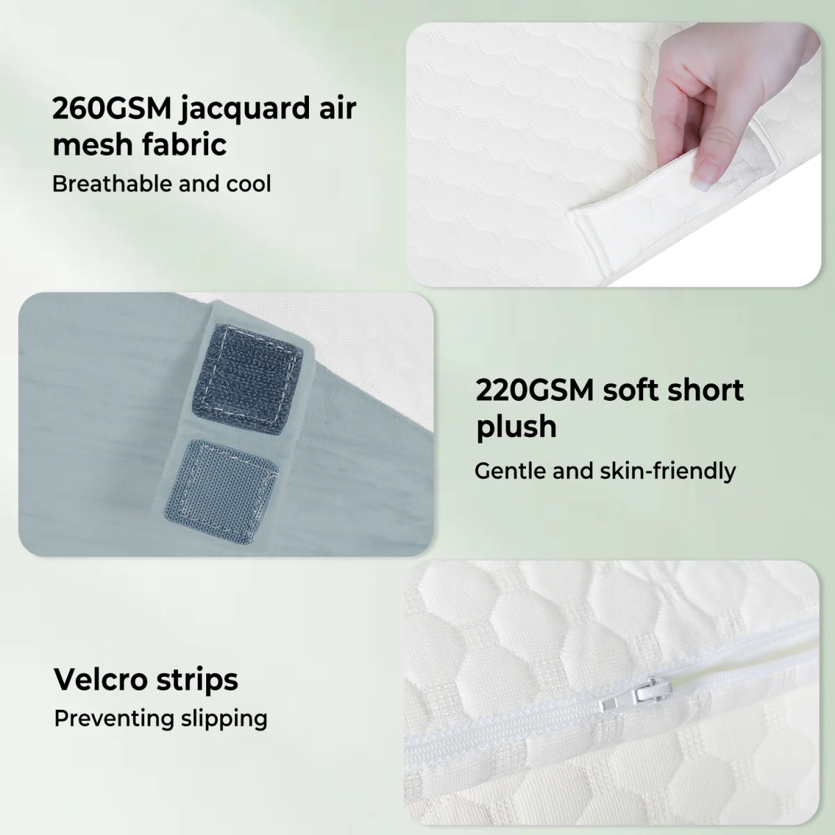 Lavio Adjustable Orthopaedic Wedge Pillow - White – image 7