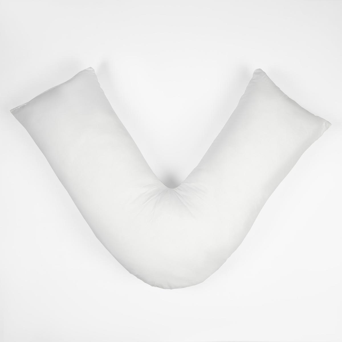 Soft V Shaped Non-Allergenic Maternity Back Support Pillow - White – image 2