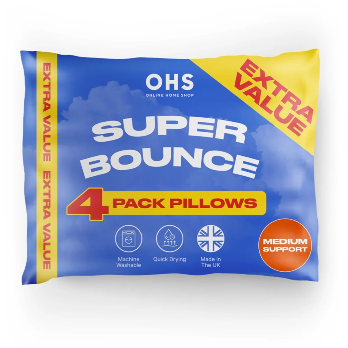 OHS Extra Value Super Bounce Pillows - White – image 2