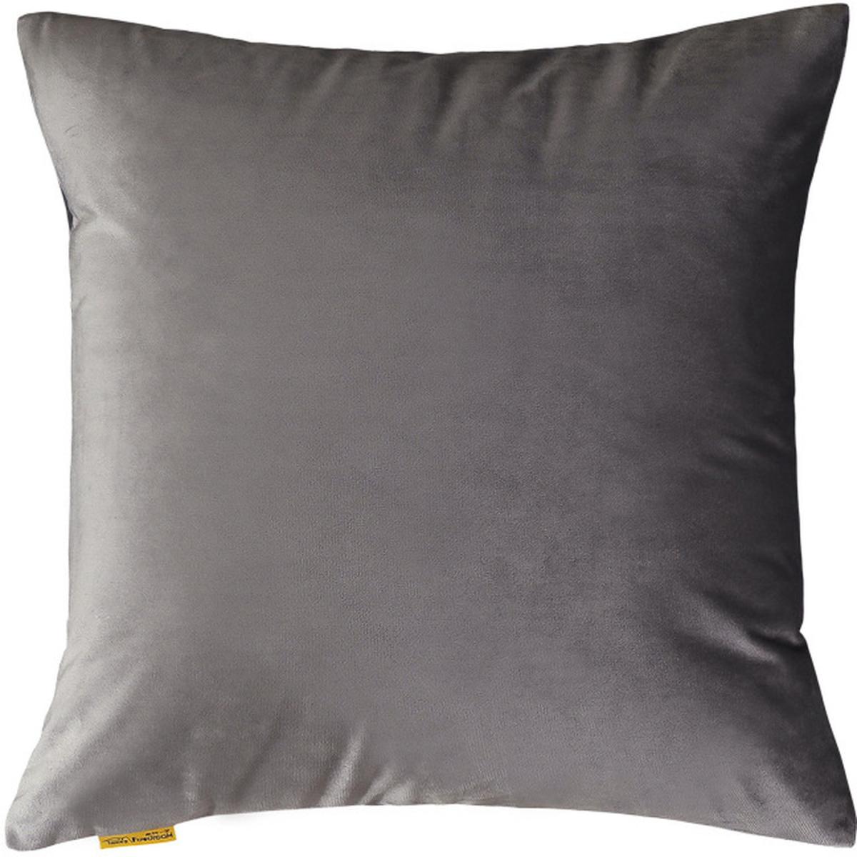 Square Velvet Throw Pillow - Grey – image 2