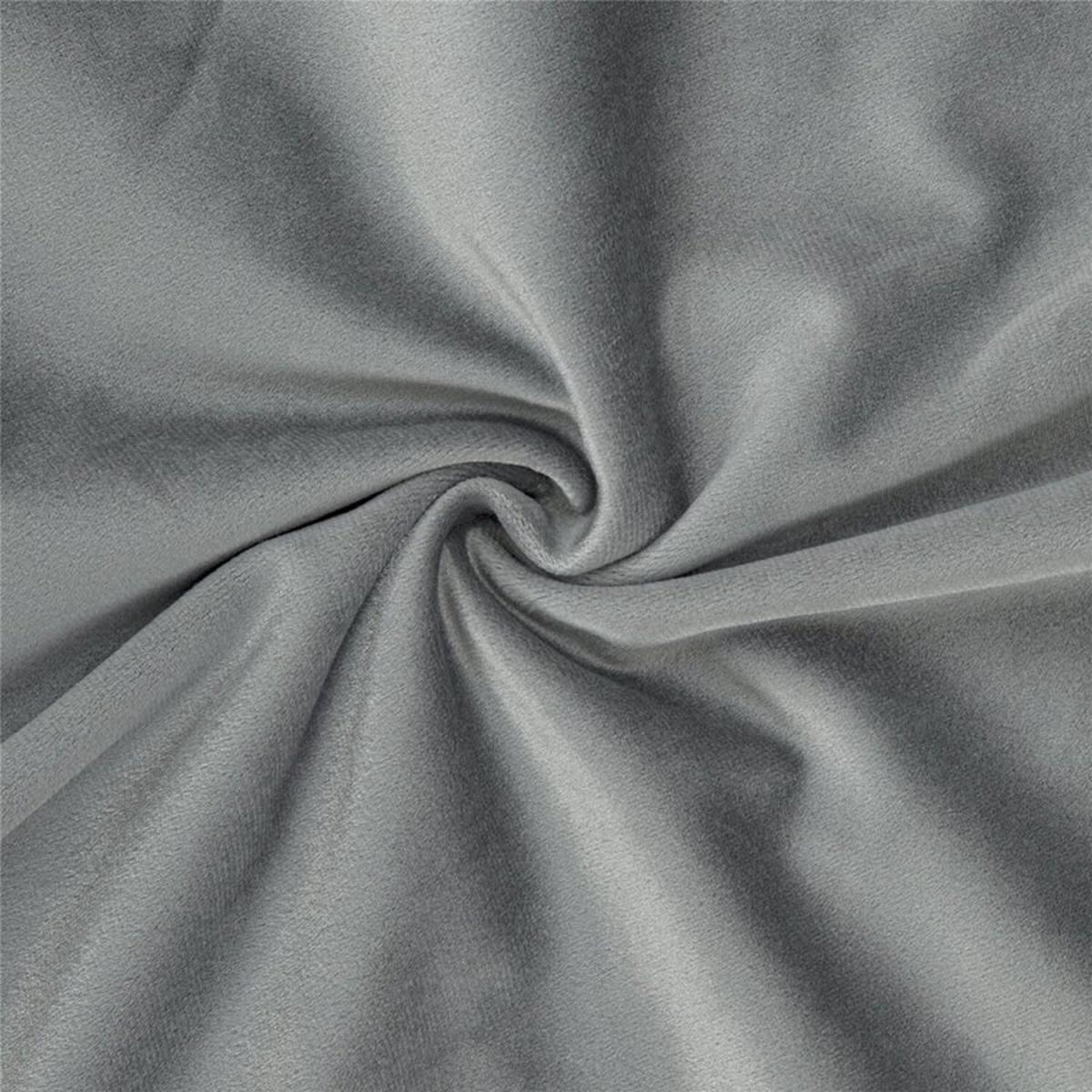 Square Velvet Throw Pillow - Grey – image 4