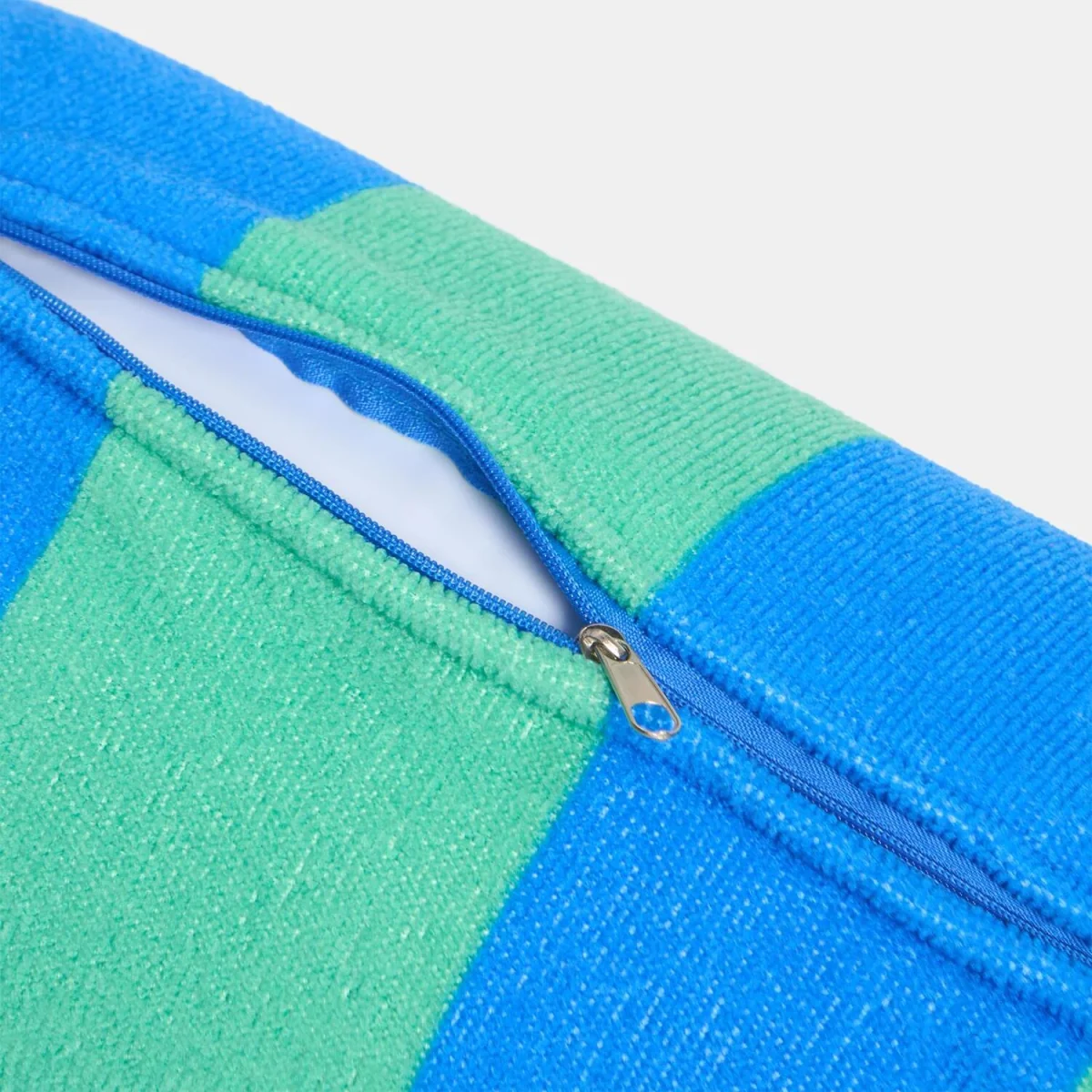 OHS Stripe Inflatable Beach Bolster Pillow - Blue/Green – image 6
