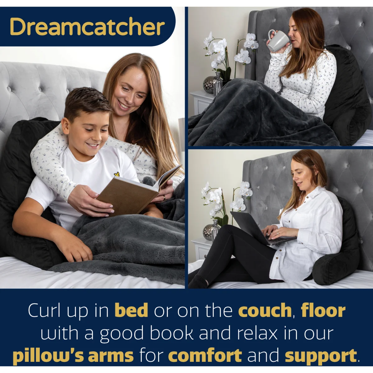 Reading Pillow - Black – image 3
