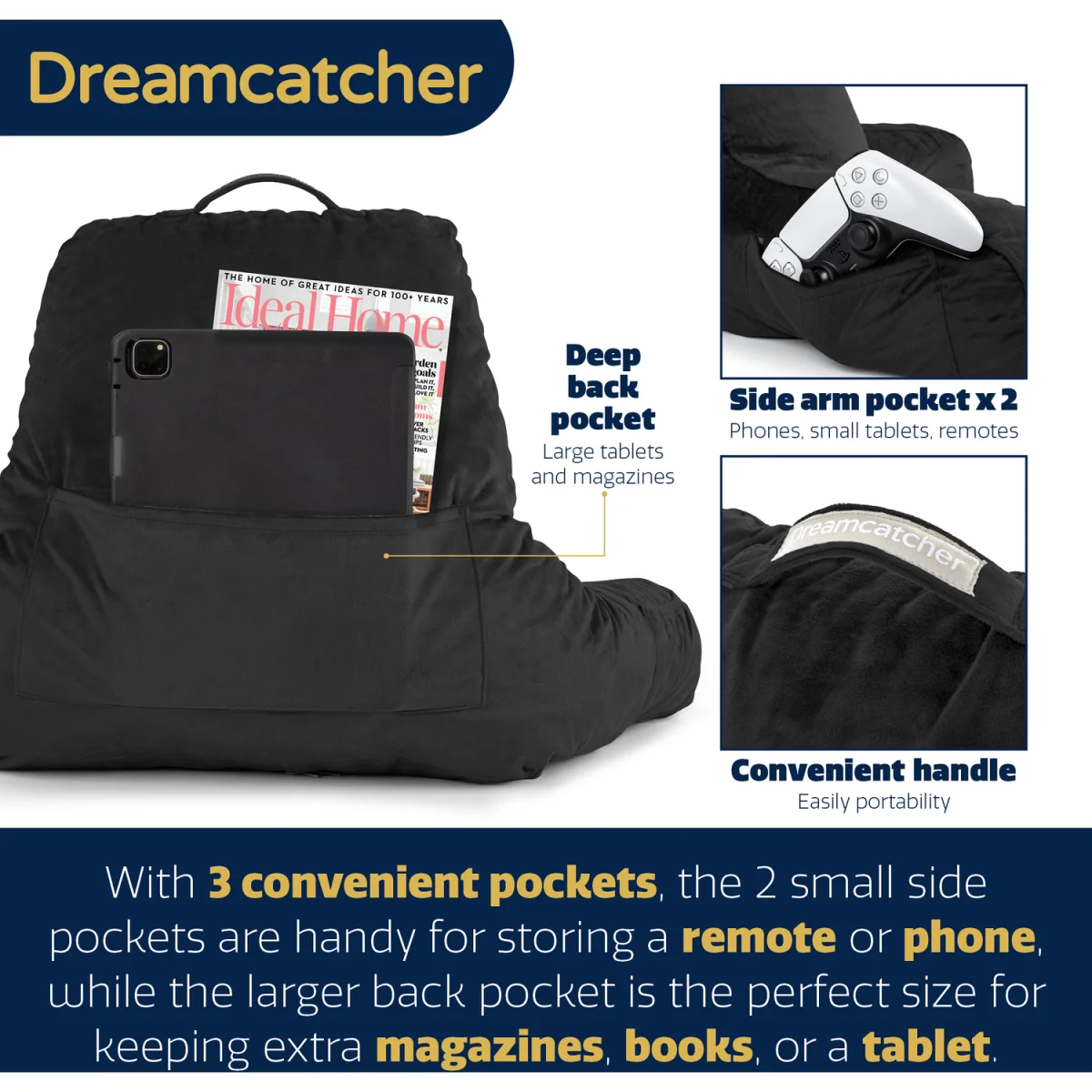Reading Pillow - Black – image 5