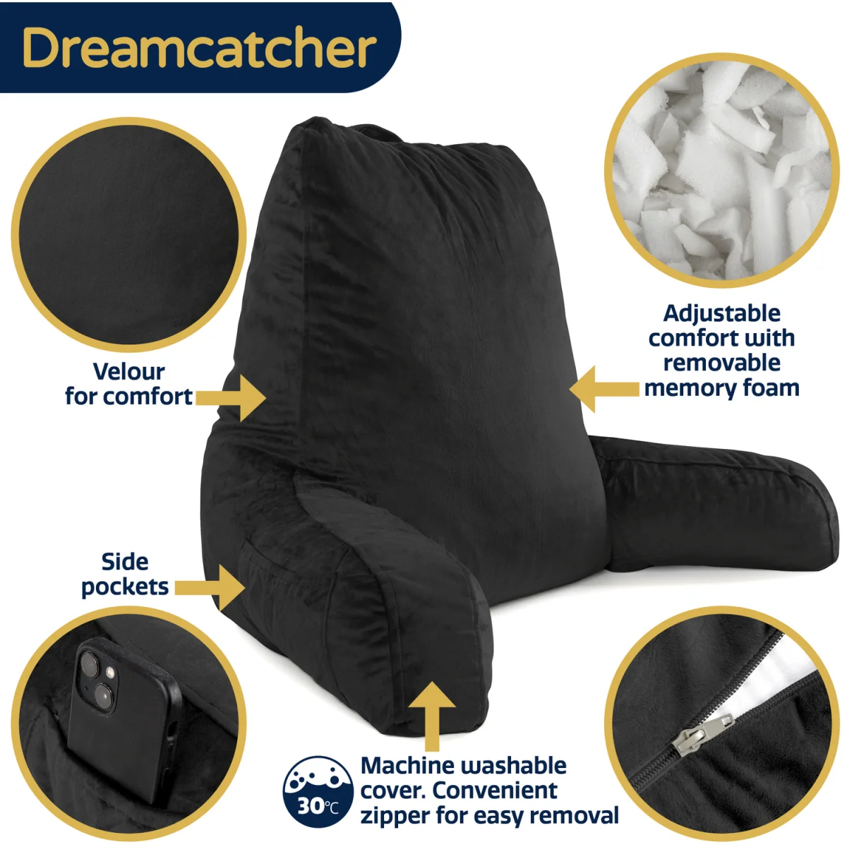 Reading Pillow - Black – image 8