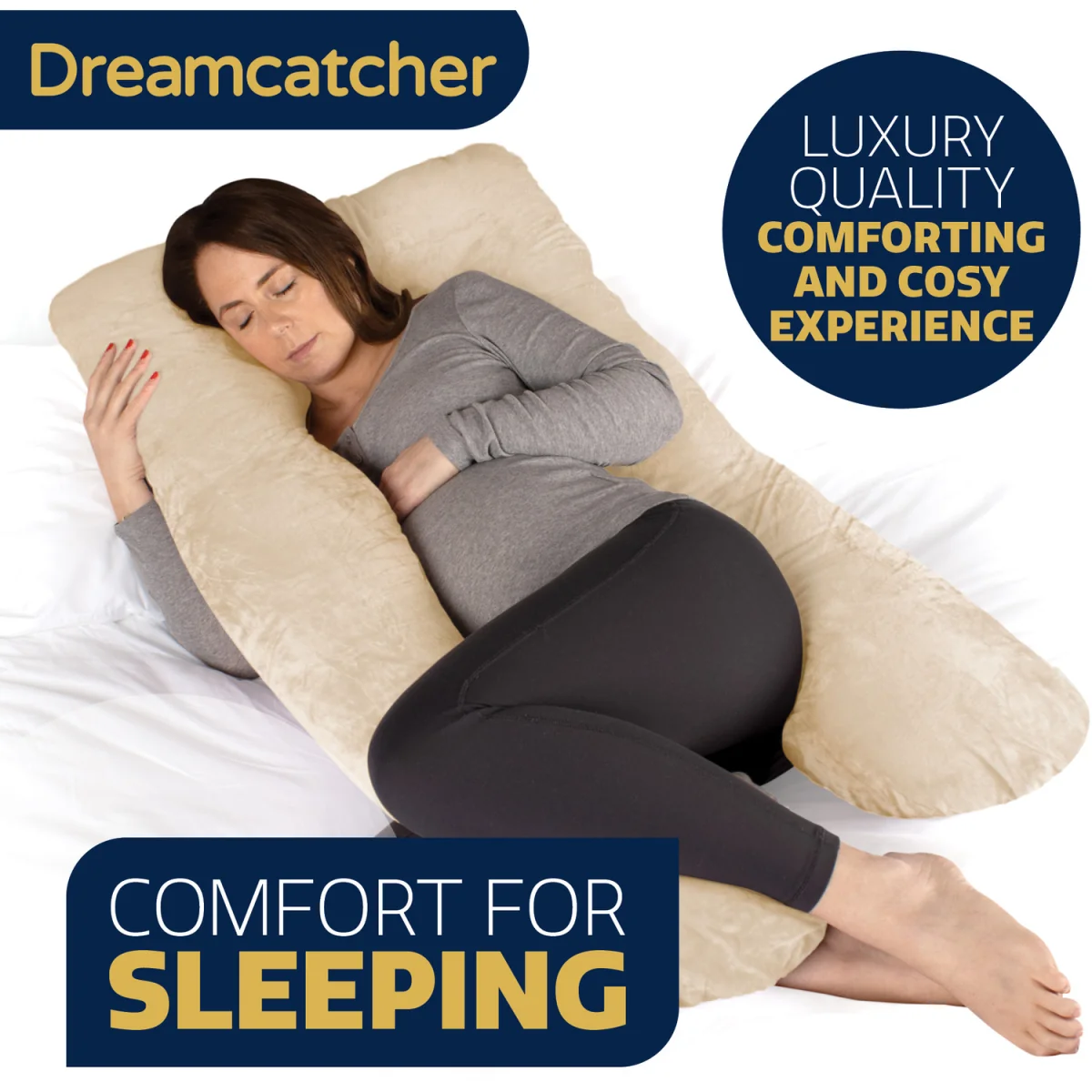 Pregnancy Pillow - Cream – image 3