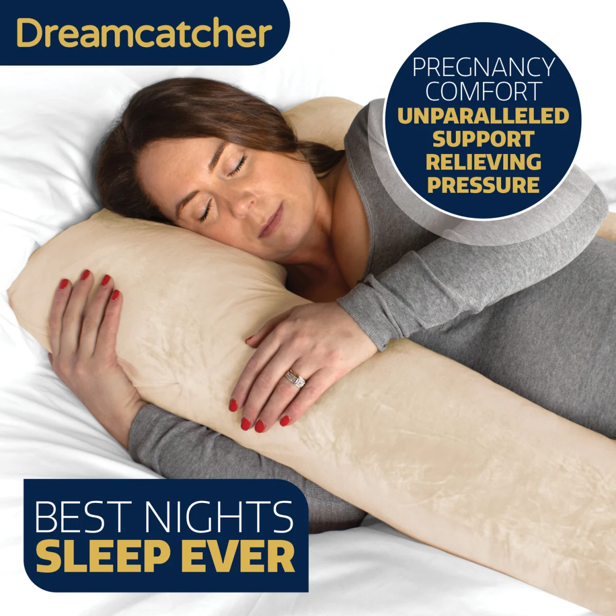 Pregnancy Pillow - Cream – image 4