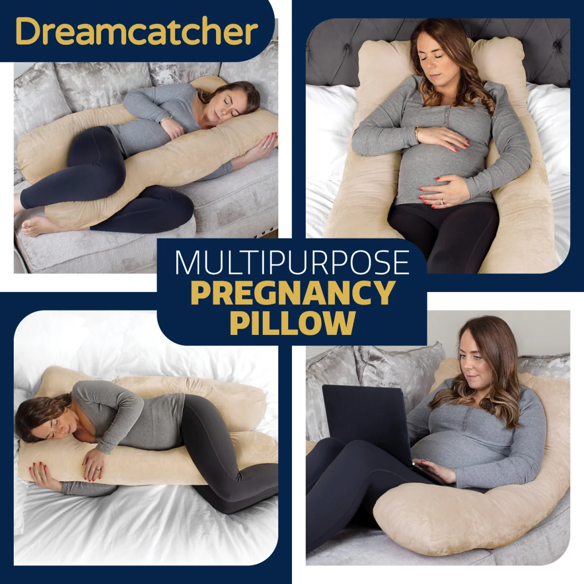 Pregnancy Pillow - Cream – image 6