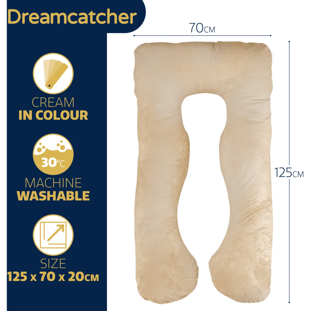Pregnancy Pillow - Cream – image 7