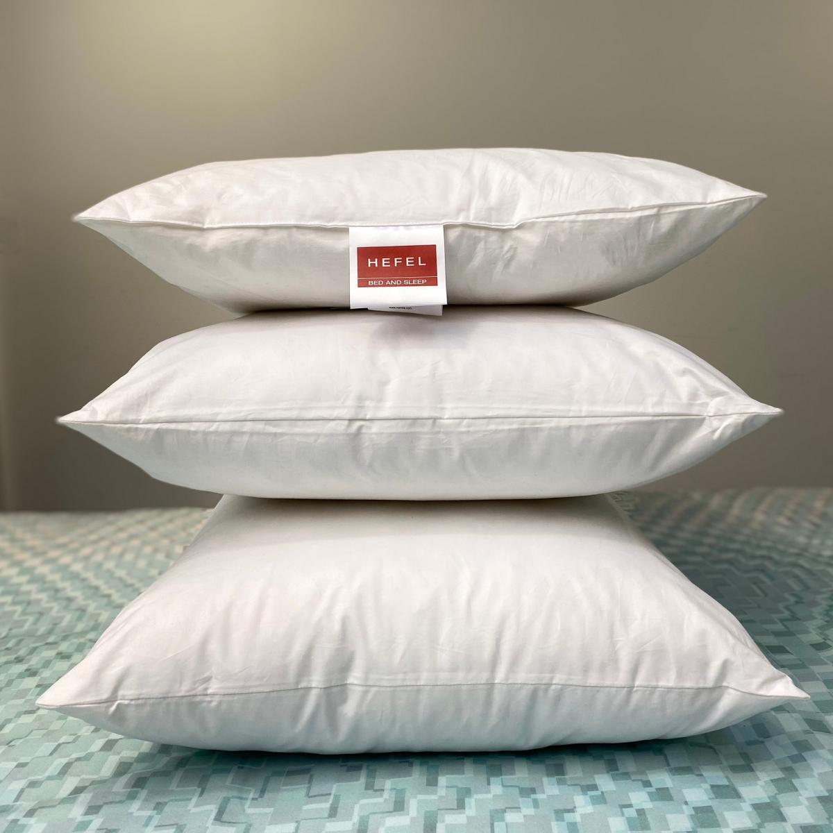 Luxury 3 Chamber Goose Down Pillow By Hefel in White – image 2