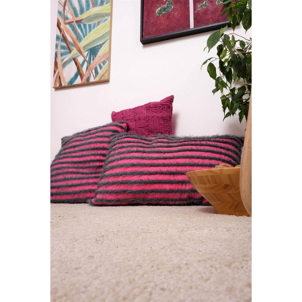 Havana Knitwear Fluffy Throw Pillow Case - Pink/Green | One Size | Peraluna – image 7