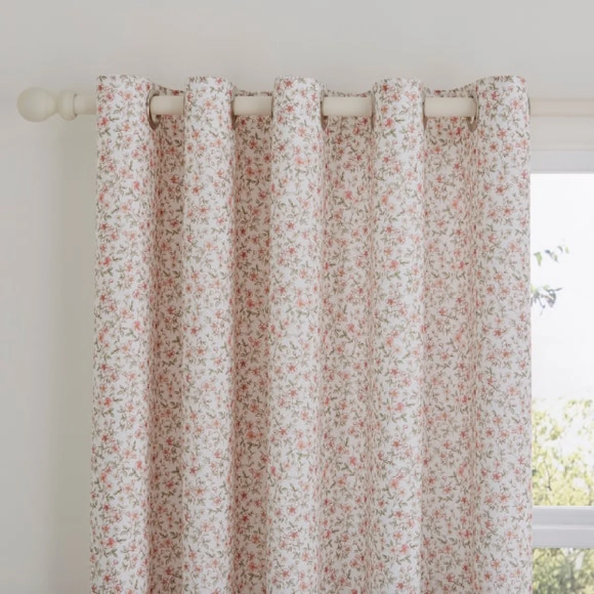 Ditsy Blooms Blackout Eyelet Curtains – image 1