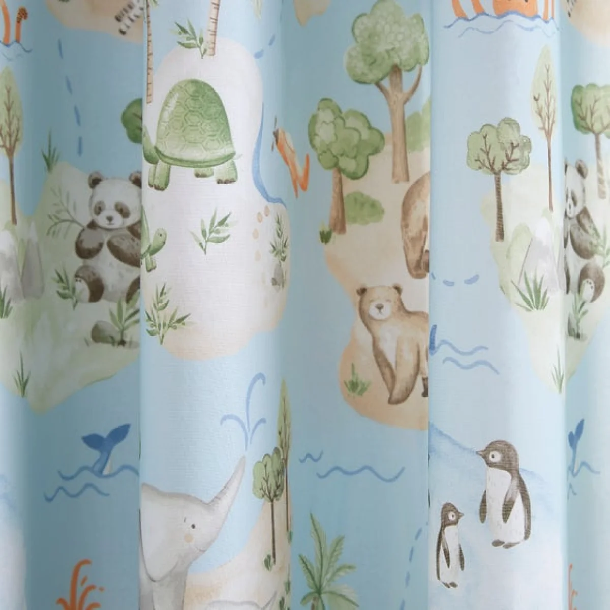 Adventure Map Blackout Eyelet Curtains – image 3