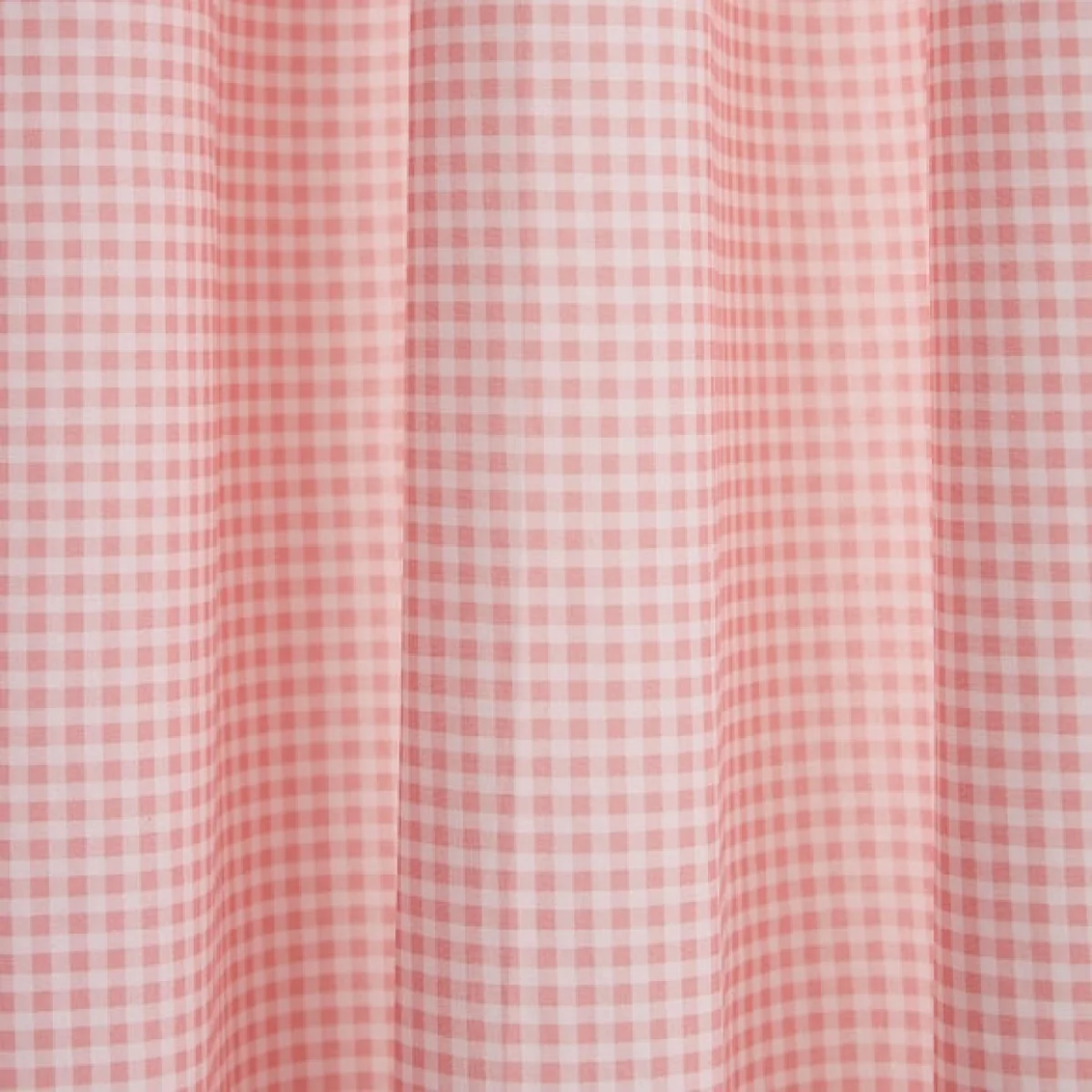 Pink Gingham Blackout Eyelet Curtains – image 3