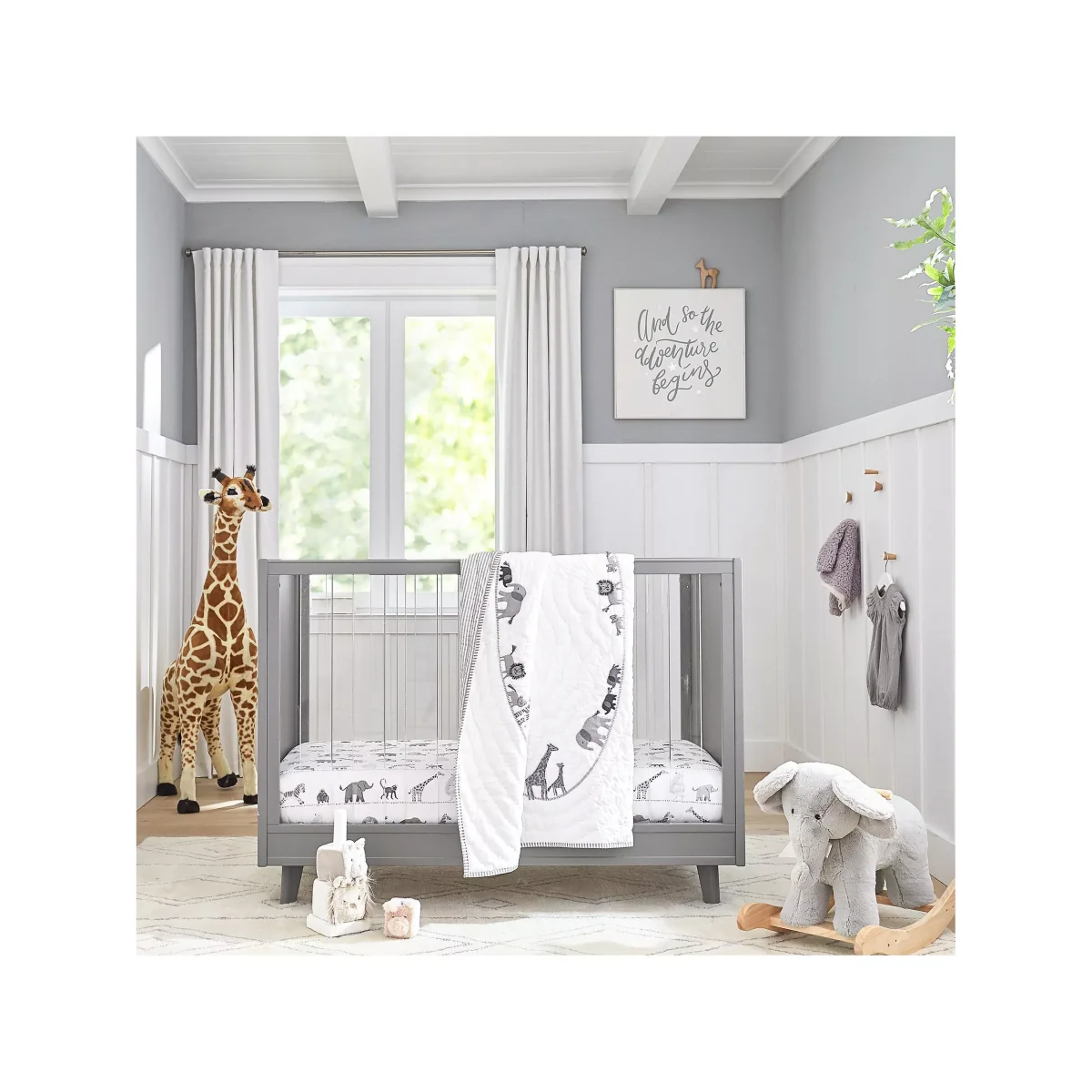 Pottery Barn Kids Organic Lawson Fitted Cotbed Sheet, 70 x 132cm, Multi – image 2