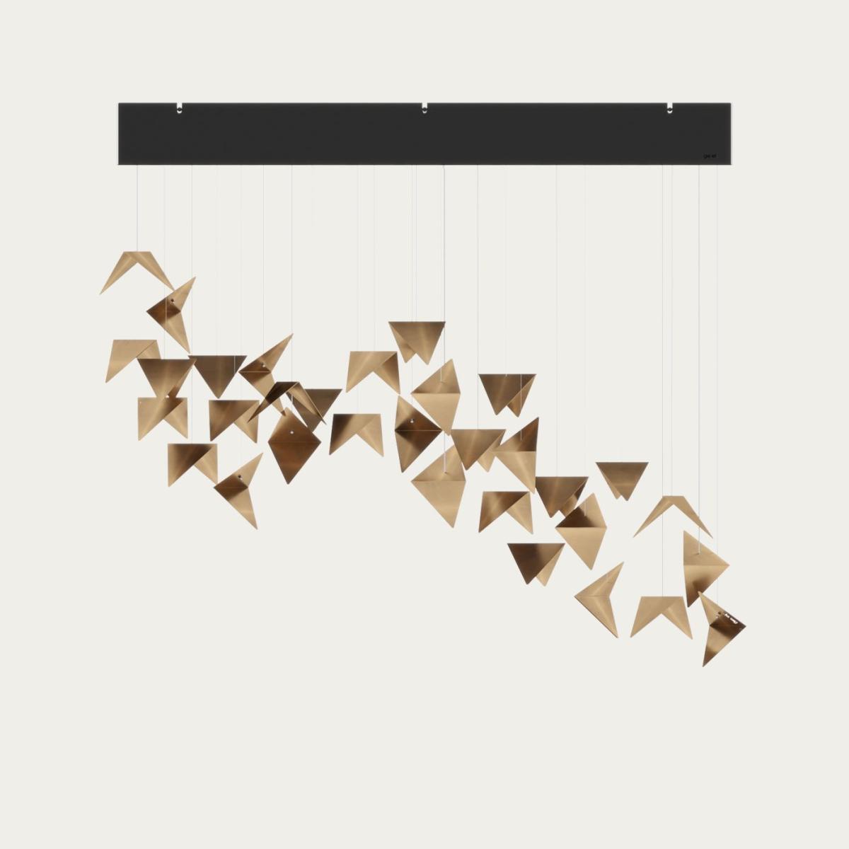 Black/Gold Viline Chandelier