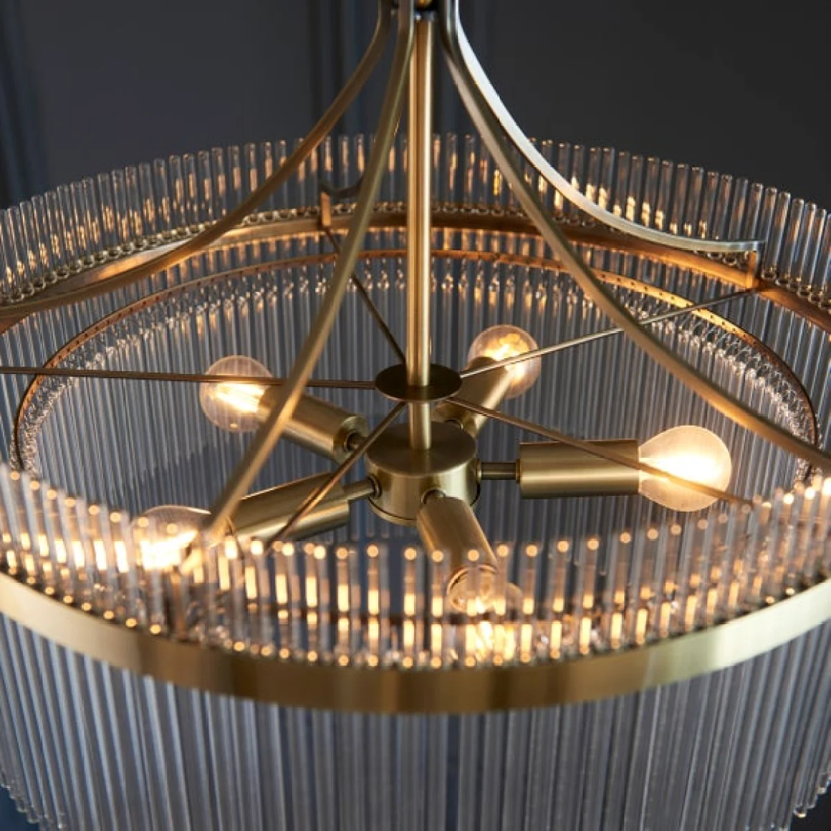 Return - Vogue Langdon 5 Light Chandelier, Brass – image 2
