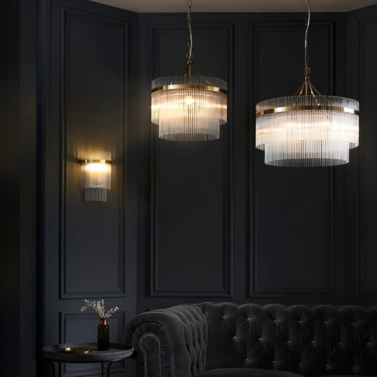 Return - Vogue Langdon 5 Light Chandelier, Brass – image 7