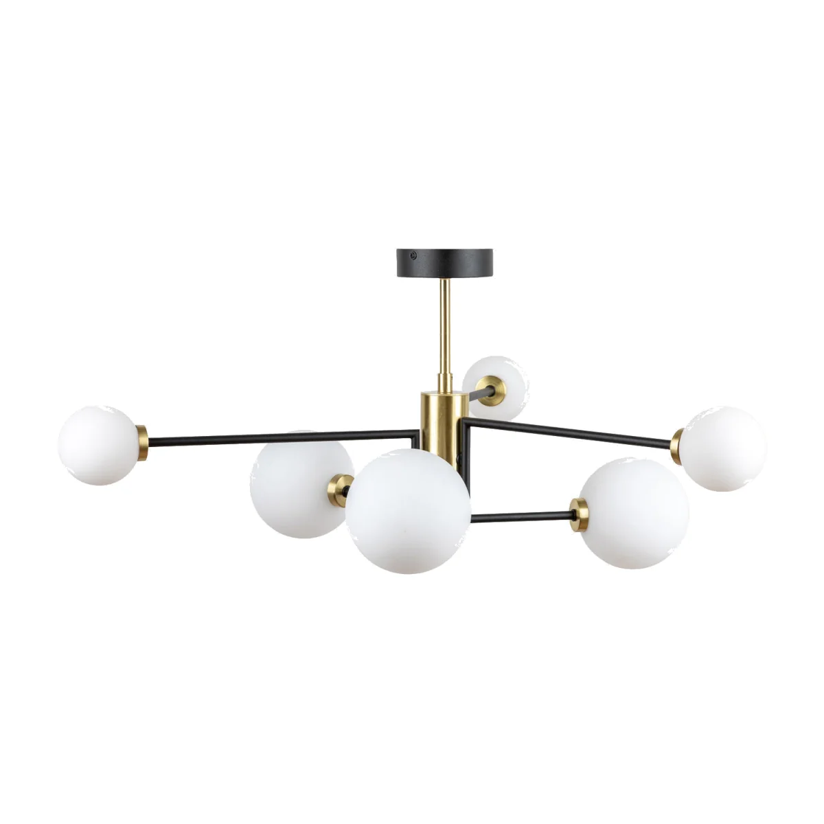 Heal's Balance Multi Arm Chandelier Flush Black – image 1