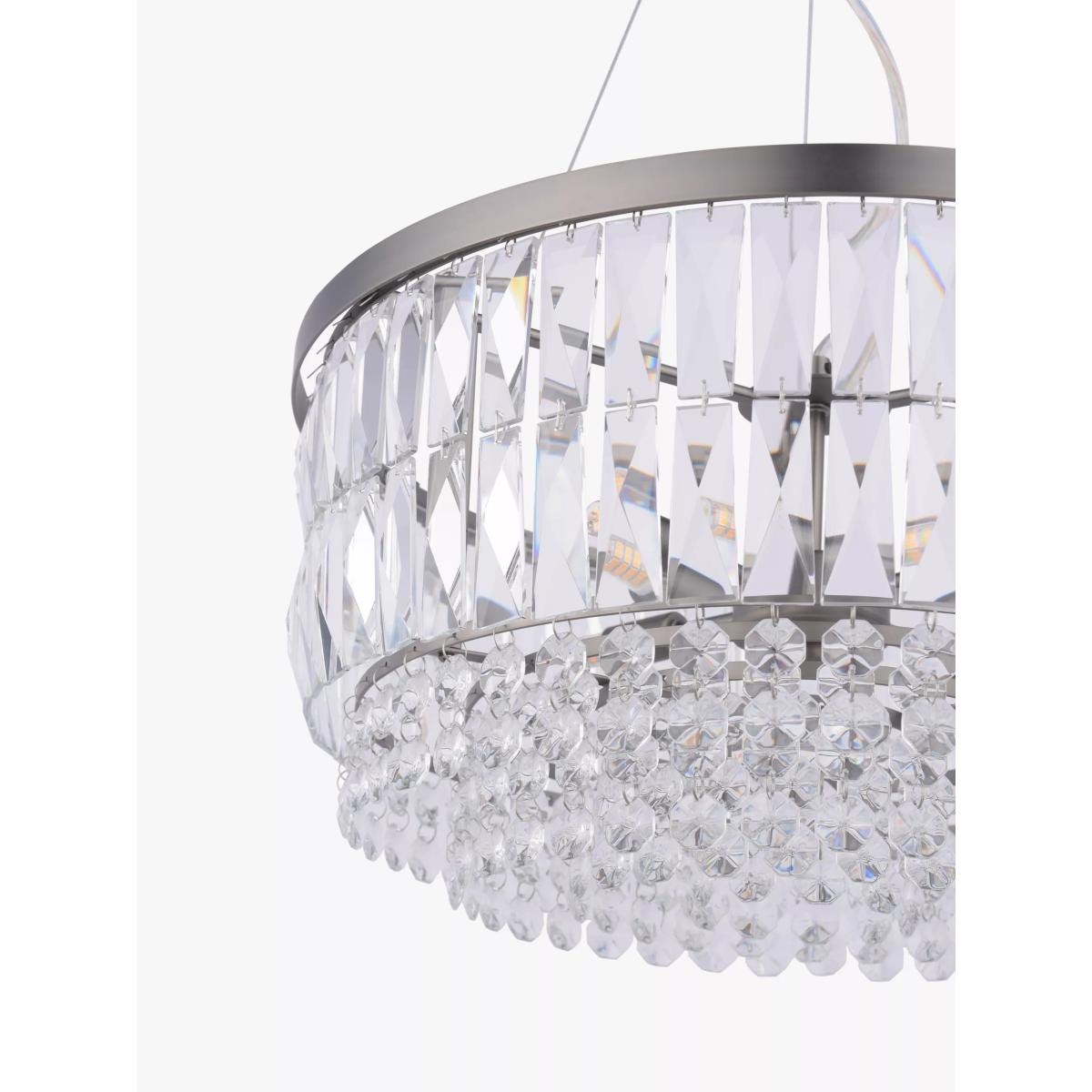 Laura Ashley Rhosill 4 Light Grand Chandelier, Pewter – image 5