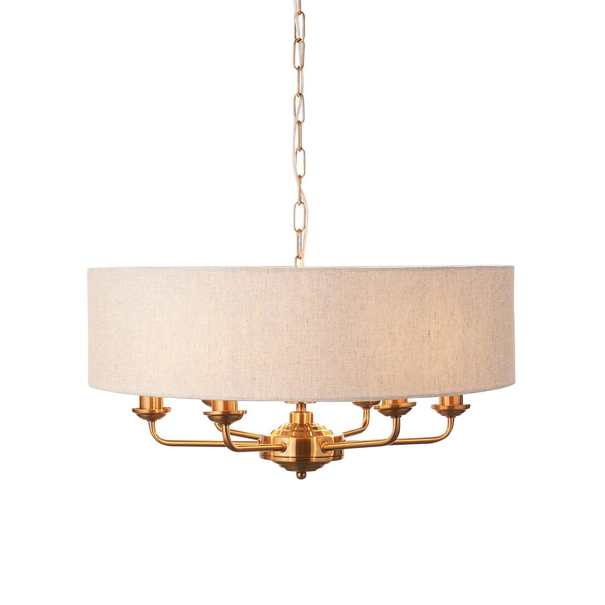 Highclere 6 Pendant - Vintage Brass – image 2