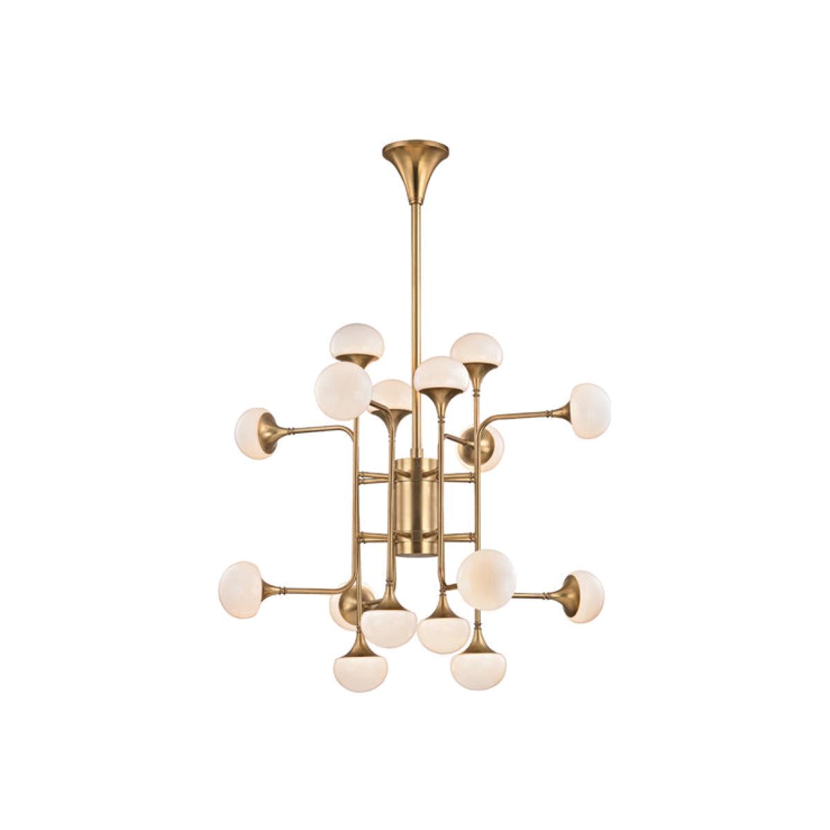 Hudson Valley Lighting Fleming Steel 16 Light Chandelier – image 1