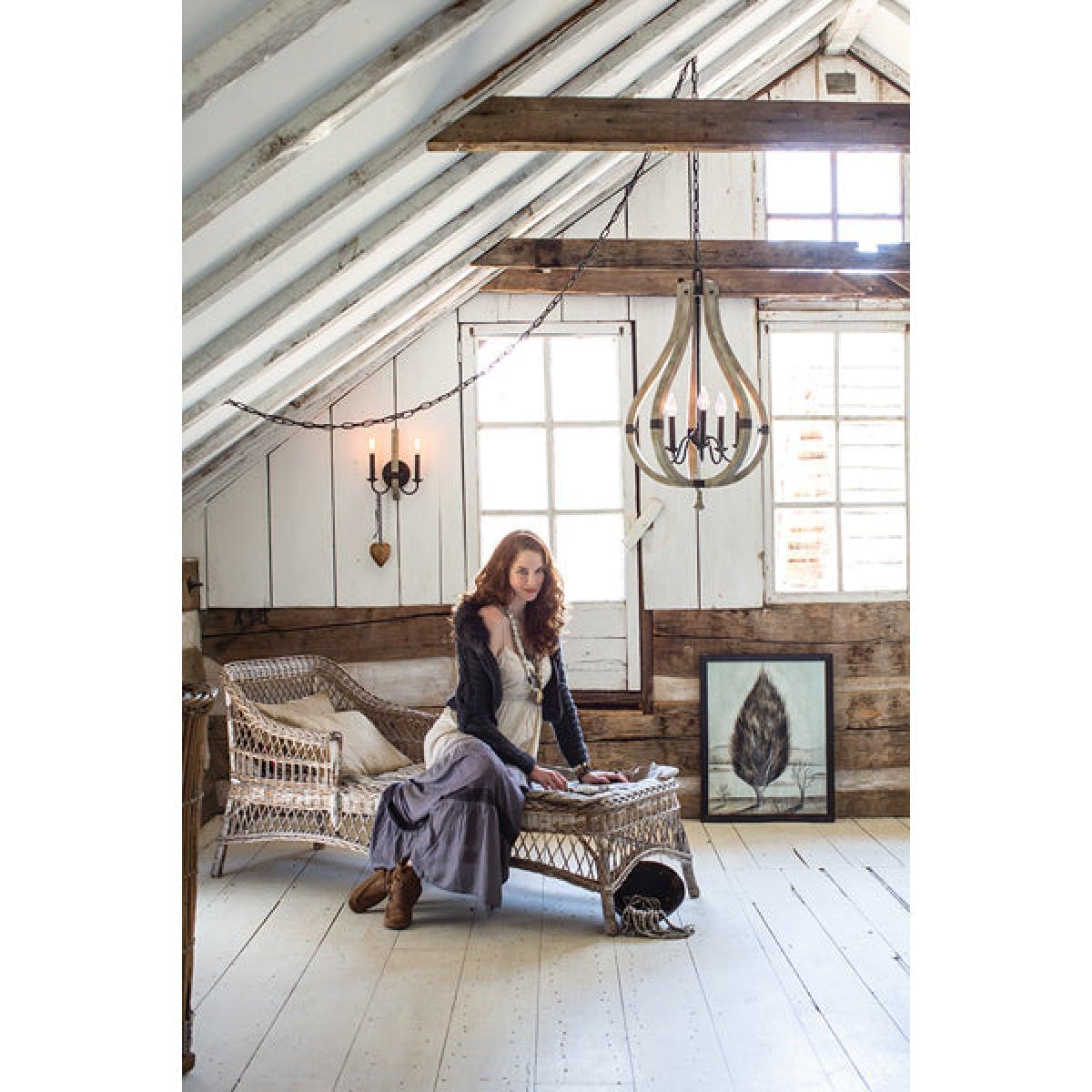 Elstead Middlefield 5 Light Chandelier Iron Rust – image 2