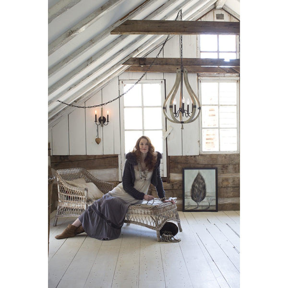 Elstead Middlefield 5 Light Chandelier Iron Rust – image 3