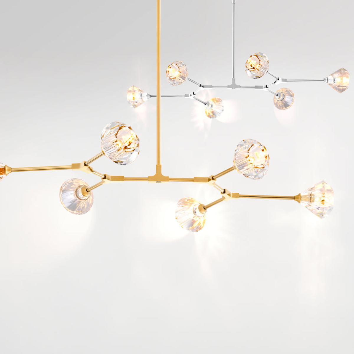 Eichholtz Salasco Chandelier Nickel Finish – image 3
