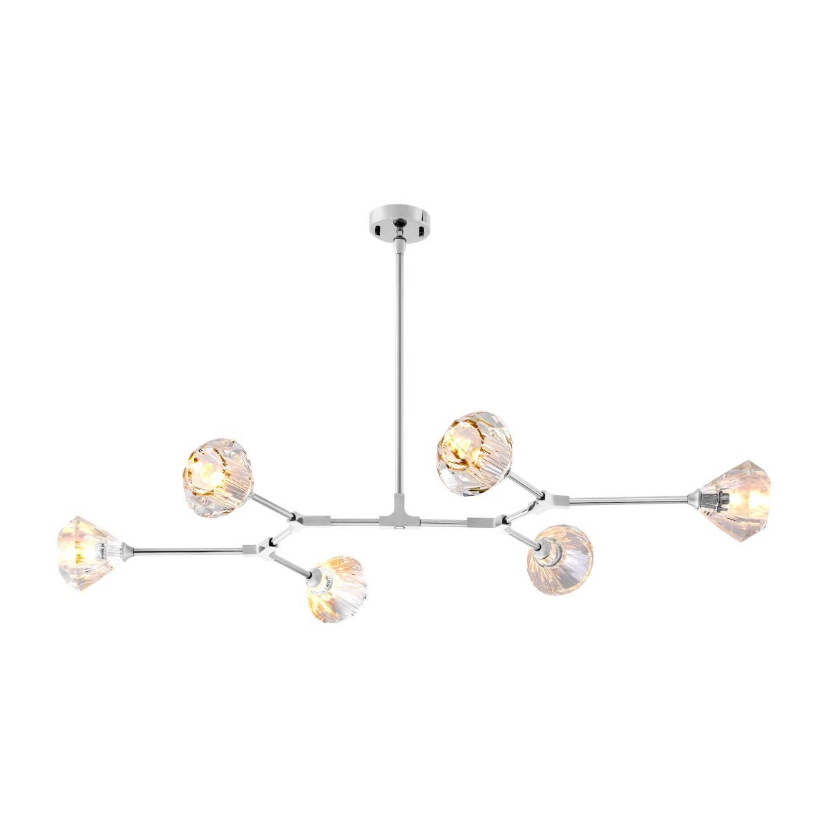 Eichholtz Salasco Chandelier Nickel Finish – image 1