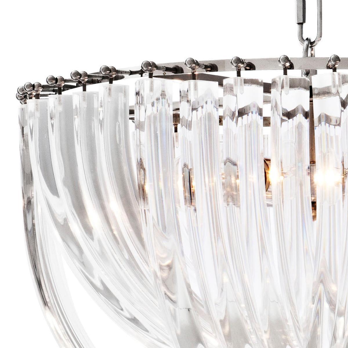 Eichholtz Murano Chandelier Nickel Finish – image 2