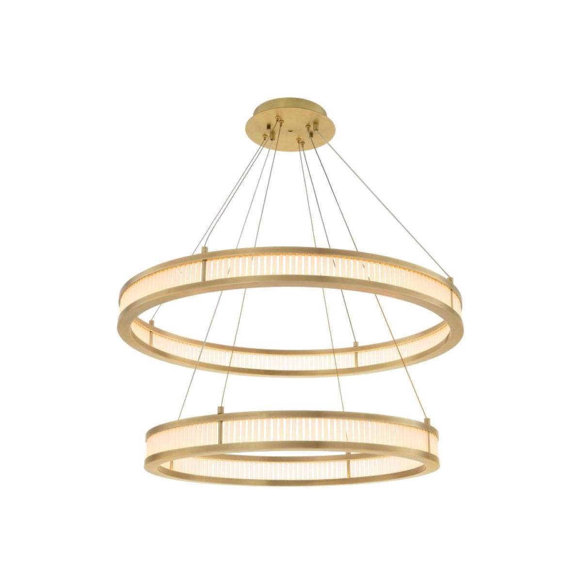 Eichholtz Damien Double Chandelier in Antique Brass Finish – image 1