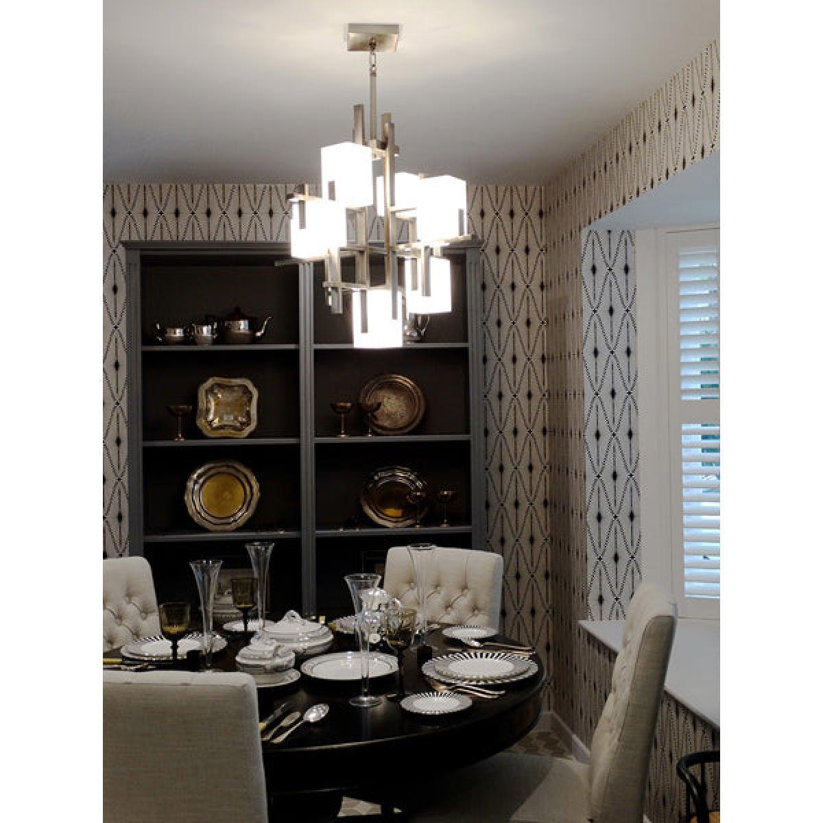 Elstead City Lights 7 Light Chandelier Classic Pewter / Small – image 2