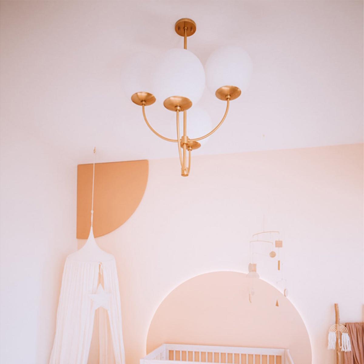 Hudson Valley Lighting Carrie 4 Light Chandelier in Aged Brass – image 2